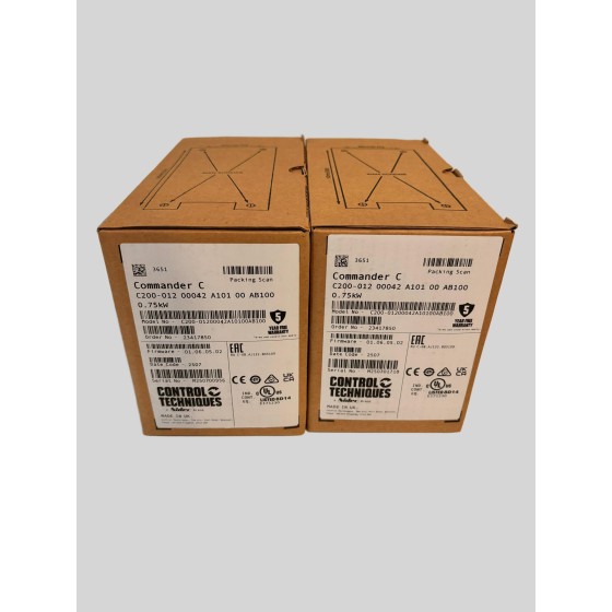 Control Techniques C200-01200042A | 0.75kW, Single Phase, 200/240V AC| Variable Speed Drive