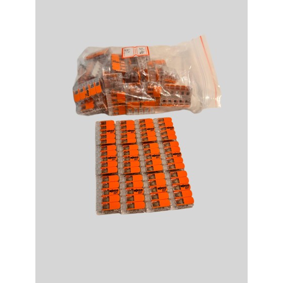 New and original Wago 221-415 Lever-Nuts 5 Conductor Compact Connectors